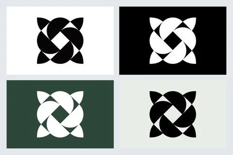 Geometric Abstract Logo Design Elements Stock-Illustration