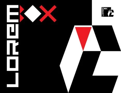 Geometric abstract Logo design. Stock Illustration