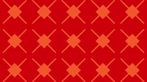 Geometric abstract looping background crosses red Stock Footage 71940760