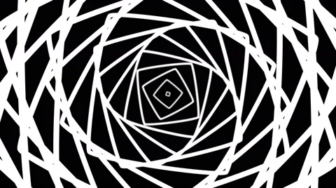Geometric abstract looping squares motion background  black white Video stock 58558541