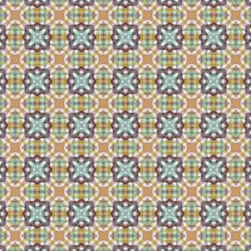 Geometric abstract mosaic seamless pattern for printing on fabric, paper for  Illustrazione stock