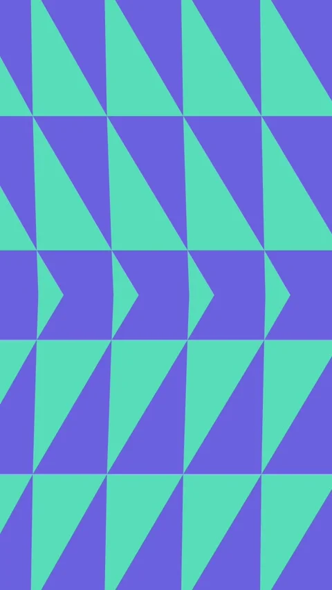 Geometric Abstract Motion Background - Purple and Teal Triangle Pattern Stock Footage 334380189