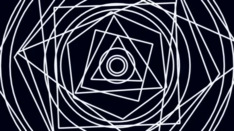Geometric abstract network pattern connecting nodes on dark technology back.. Stock Footage 342158970