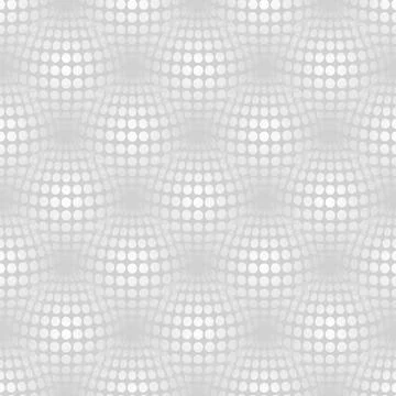 Geometric abstract pattern with 3d spherical distortion on mesh of circles Stock Illustration