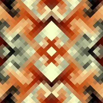 Geometric abstract pattern background. Seamless vector image. Stock Illustration