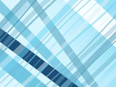 Geometric abstract pattern with blue checkered diagonal stripes, cool moder.. Illustrazione stock