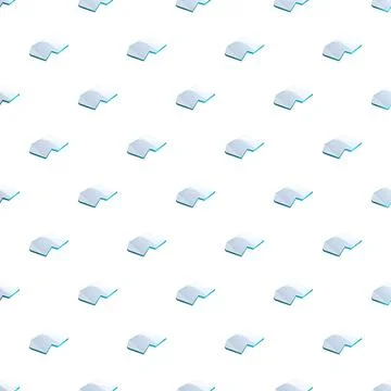 Geometric abstract pattern with blue elements seamless tile Stock Illustration