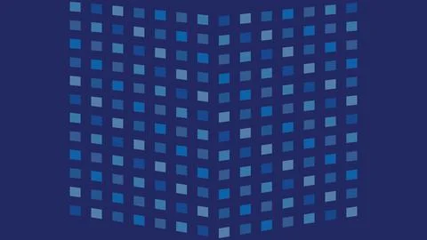 Geometric abstract pattern design in shades of blue with overlapping square.. イラスト素材