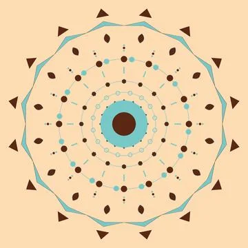 Geometric abstract pattern with dots and triangles on transparent backgroun.. Stock Illustration