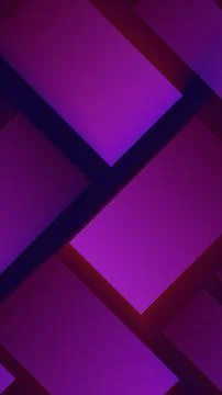 Geometric abstract pattern with glowing purple and red tiles floating in a .. Illustrazione stock
