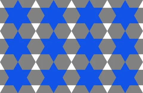 Geometric abstract pattern gray hexagon honeycomb white background folded bac Stock Illustration