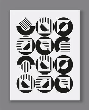 Geometric abstract pattern grid art. Vector illustration 스톡 일러스트