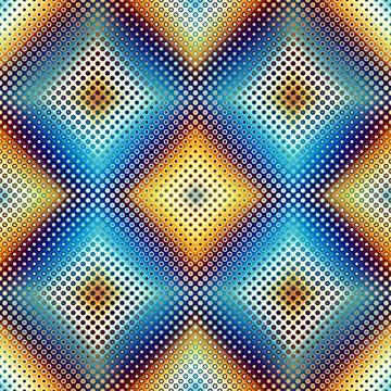 Geometric abstract pattern. Halftone gradient colorful pattern. Vector image. Stock Illustration