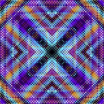 Geometric abstract pattern. Halftone small dots pattern. Stock Illustration