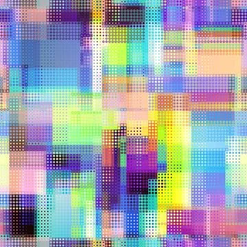 Geometric abstract pattern. Halftone small dots pattern. Stock Illustration