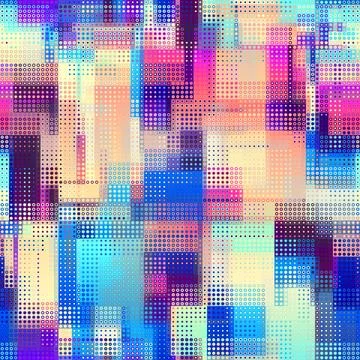 Geometric abstract pattern. Halftone small dots pattern. Stock Illustration