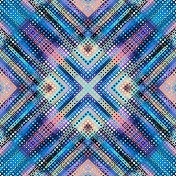 Geometric abstract pattern. Halftone small dots pattern. Stock Illustration