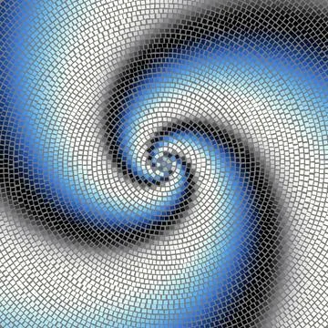 Geometric abstract pattern. Halftone small dots pattern. Stock Illustration