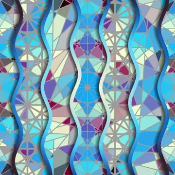 Geometric abstract pattern. Stock Illustration