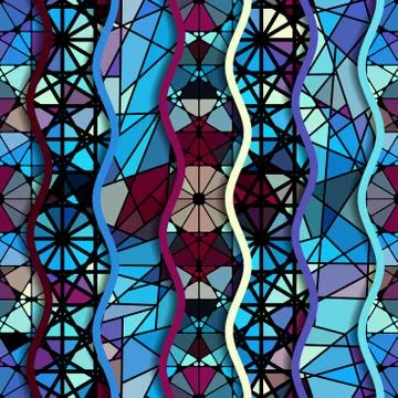 Geometric abstract pattern. Stock Illustration