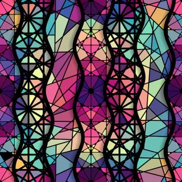 Geometric abstract pattern. Stock Illustration
