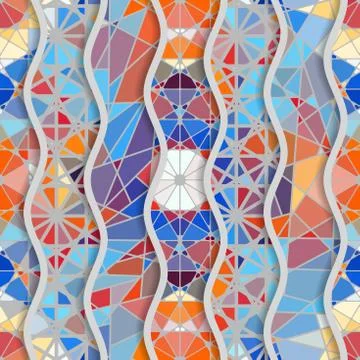 Geometric abstract pattern. Stock Illustration