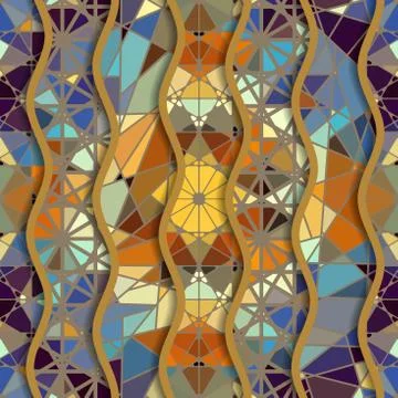 Geometric abstract pattern. Stock Illustration