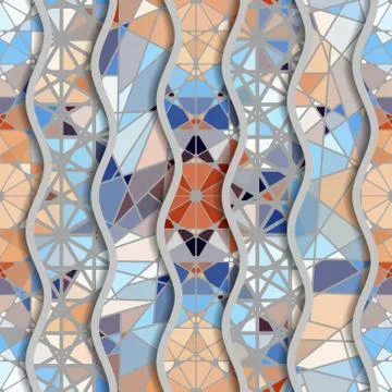 Geometric abstract pattern. Stock Illustration