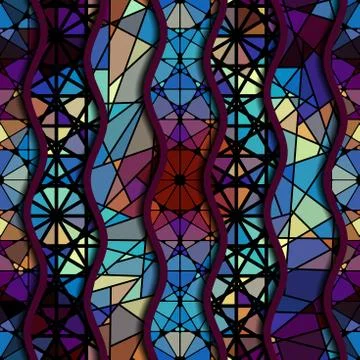Geometric abstract pattern. Stock Illustration