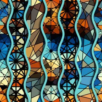 Geometric abstract pattern. Stock Illustration