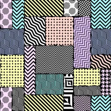 Geometric abstract pattern. 库存插图