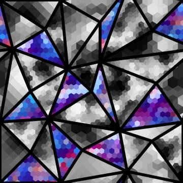 Geometric abstract pattern. 库存插图
