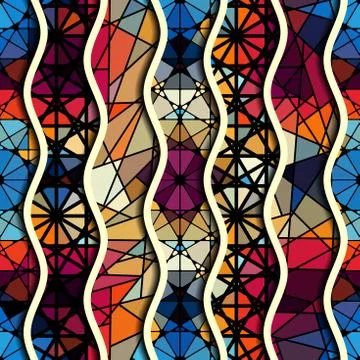 Geometric abstract pattern. Stock Illustration