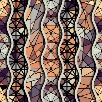 Geometric abstract pattern. Stock Illustration
