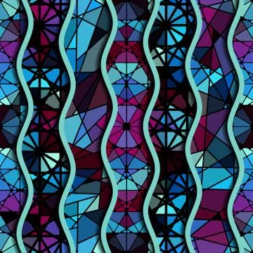 Geometric abstract pattern. Stock Illustration