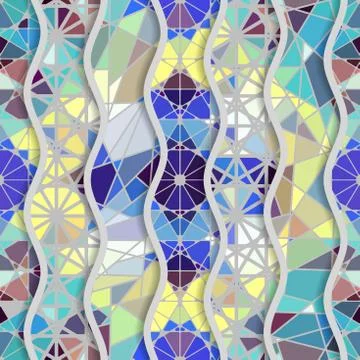 Geometric abstract pattern. Stock Illustration