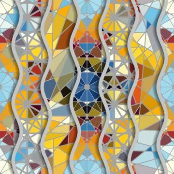 Geometric abstract pattern. Stock Illustration