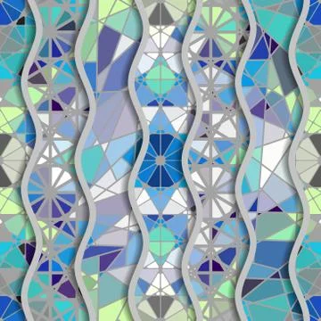 Geometric abstract pattern. Stock Illustration