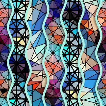 Geometric abstract pattern. Stock Illustration