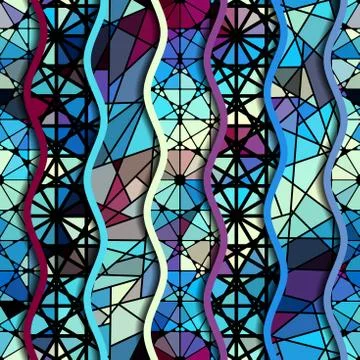 Geometric abstract pattern. Stock Illustration