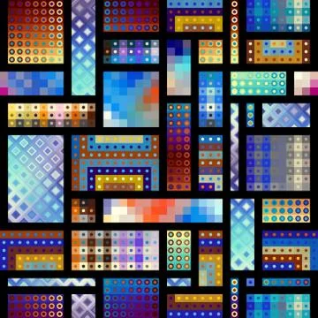 Geometric abstract pattern. Stock-Illustration