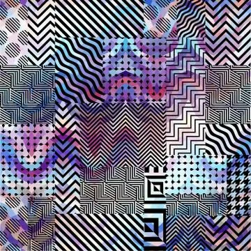 Geometric abstract pattern. Stockillustratie