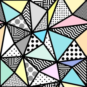 Geometric abstract pattern. Stock Illustration