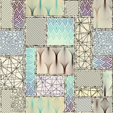 Geometric abstract pattern. Stock Illustration