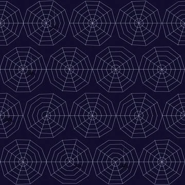 Geometric abstract pattern with interconnected hexagonal and circular line .. Stock Illustration