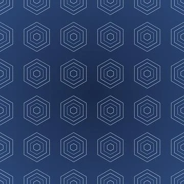 Geometric abstract pattern with interconnected hexagons and circles in purp.. Stock Illustration