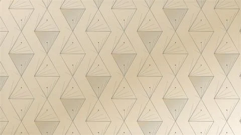 Geometric abstract pattern of interconnected triangular shapes with dotted .. Stock Illustration