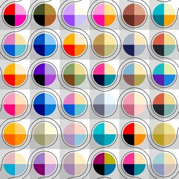 Geometric abstract pattern. Intersection patchwork plaid style Illustrazione stock