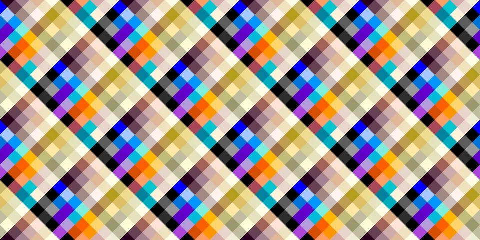 Geometric abstract pattern. Intersection patchwork plaid style イラスト素材