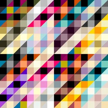 Geometric abstract pattern. Intersection patchwork plaid style Stock Illustration